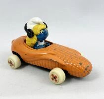 The Smurfs - Die-Cast vehicule Esci - Smurfette yellow corn car (Loose)