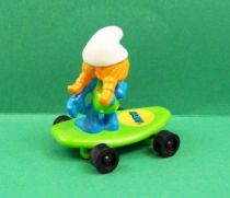 The Smurfs - Hardee\'s - Sasette bathing costume on green skateboard