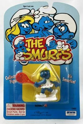 The Smurfs - Irwin / Schleich - Smurfette playing tennis