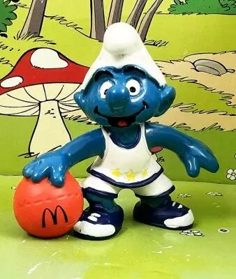 The Smurfs - McDonald\'s 1998 (MD 9703) Basketballer Smurf
