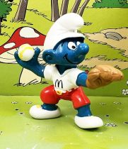 The Smurfs - McDonald\'s 1998 Baseball pitcher Smurf (MD9707)