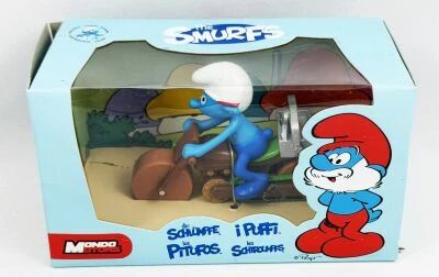 The Smurfs - Mondo Motors - Handy Smurf on motorcycle