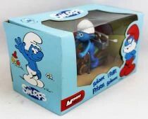 The Smurfs - Mondo Motors - Handy Smurf on motorcycle