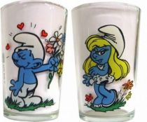 The Smurfs - Mustard glass Benedictin - Loving Smurf of Smurfette