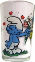 The Smurfs - Mustard glass Benedictin - Loving Smurf of Smurfette