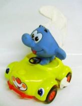 The Smurfs - Pandy Toy / Barval Wind up - Smurf in Car (mint in box)