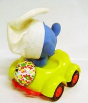 The Smurfs - Pandy Toy / Barval Wind up - Smurf in Car (mint in box)