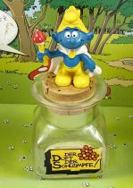 The Smurfs - PVC Figure on Perfume Bottle - King Smurf  (Ref..50074)