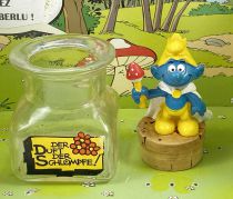 The Smurfs - PVC Figure on Perfume Bottle - King Smurf  (Ref..50074)