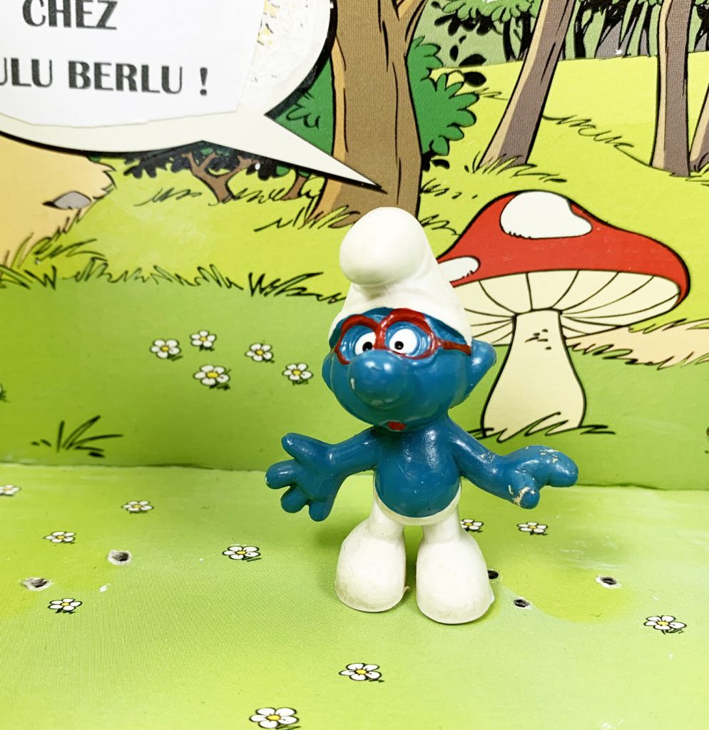 The Smurfs - Schleich - 20006 Brainy Smurf (red glasses)