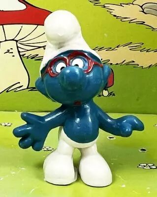 The Smurfs - Schleich - 20006 Brainy Smurf (red glasses)