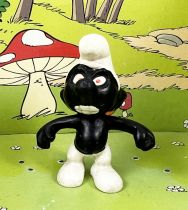 The Smurfs - Schleich - 20007 Black Smurf (Emblem Removed)