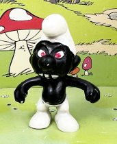 The Smurfs - Schleich - 20007 Black Smurf (Emblem/W.Germany)