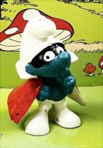 The Smurfs - Schleich - 20008 Conspirator Smurf (white coat lining)