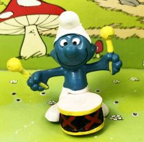 The Smurfs - Schleich - 20009 Drummer Smurf (black & red)