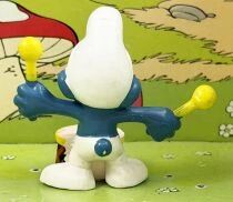 The Smurfs - Schleich - 20009 Drummer Smurf (black & red)