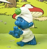 The Smurfs - Schleich - 20021 Sleep-walker Smurf (green pompom)