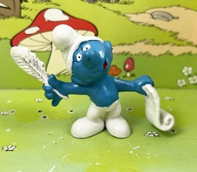 The Smurfs - Schleich - 20022 Poetic Smurf (Made in Portugal)