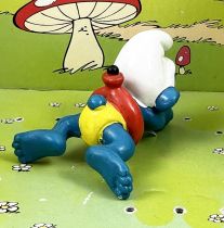 The Smurfs - Schleich - 20025 Swimming Smurf ( red ring large yellow short)