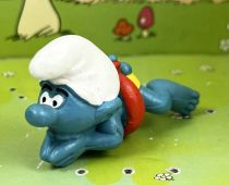 The Smurfs - Schleich - 20025 Swimming Smurf (clear Skin) w/red ring & yellow short