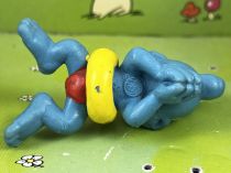 The Smurfs - Schleich - 20025 Swimming Smurf (clear skin) with yellow ring red short