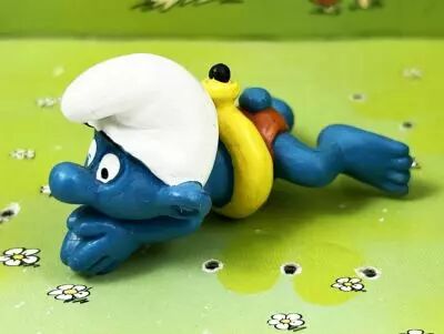 The Smurfs - Schleich - 20025 Swimming Smurf with yellow orange short