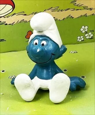 The Smurfs - Schleich - 20026 Seatting Smurf (1st vers.)