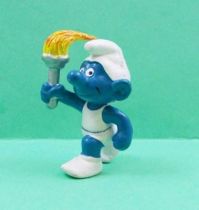 The Smurfs - Schleich - 20030 Flam Holder Smurf (white)