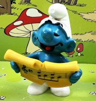 The Smurfs - Schleich - 20038 Singer Smurf (Made in Hong Kong)