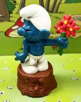 The Smurfs - Schleich - 20044 Love Smurf (Small Pencil Sharpener)
