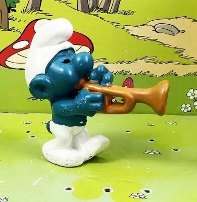 The Smurfs - Schleich - 20047 Trumpet Smurf n�1 (ocher)