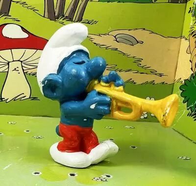 The Smurfs - Schleich - 20047 Trumpet Smurf n�1 (red pants)