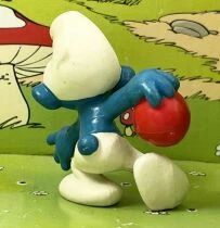 The Smurfs - Schleich - 20051 Bowling Smurf (red bowl)