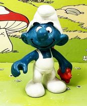 The Smurfs - Schleich - 20052 Car washer Smurf  (Made in Portugal)