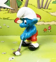 The Smurfs - Schleich - 20055 Golfer Smurf (painted club & ball)