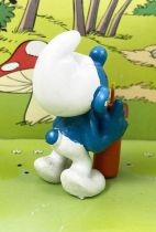 The Smurfs - Schleich - 20057 Thirsty Smurf (yellow straw variation)