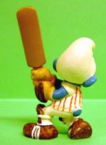 The Smurfs - Schleich - 20066 Cricket Smurf (striped shirt, gloves & shoes painted)