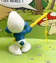 The Smurfs - Schleich - 20101 Fisherman Smurf (yellow fishing rod)