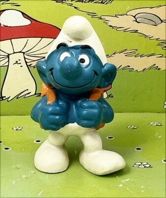 The Smurfs - Schleich - 20103 School Smurf (orange backpack)