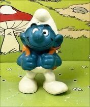 The Smurfs - Schleich - 20103 School Smurf (orange backpack)