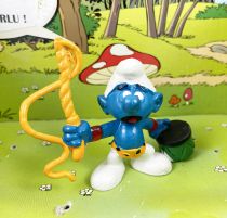 The Smurfs - Schleich - 20115 Tamer Smurf (orange whip and short green seat)