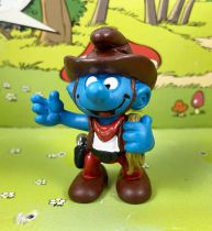 The Smurfs - Schleich - 20122 Cowboy Smurf (brown laso)