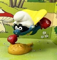The Smurfs - Schleich - 20127 Super-Smurf on Comet (Made in Portugal)