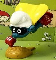 The Smurfs - Schleich - 20127 Super-Smurf on Comet