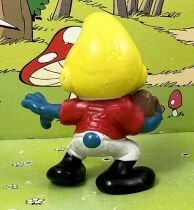 The Smurfs - Schleich - 20132 American football Smurf (without number Made in Portugal)