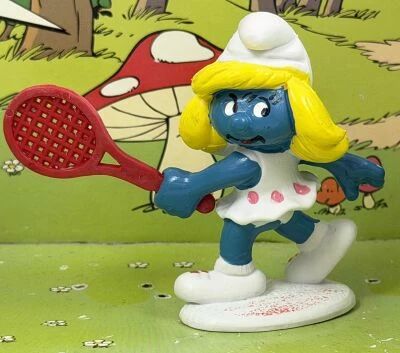 The Smurfs - Schleich - 20135 Tennis Smurfette (Made in Portugal)