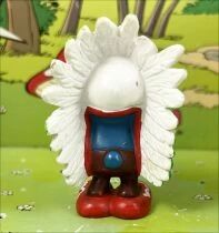 The Smurfs - Schleich - 20144 Indian Chief Smurf (red shoes / red face painting)