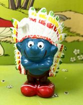 The Smurfs - Schleich - 20144 Indian Chief Smurf red shoes