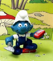 The Smurfs - Schleich - 20148 Bricklayer Smurf