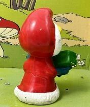 The Smurfs - Schleich - 20153 Christmas Smurfette with rectangular gift and long coat